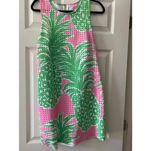 Lilly Pulitzer Pink and Green Pineapple Dress